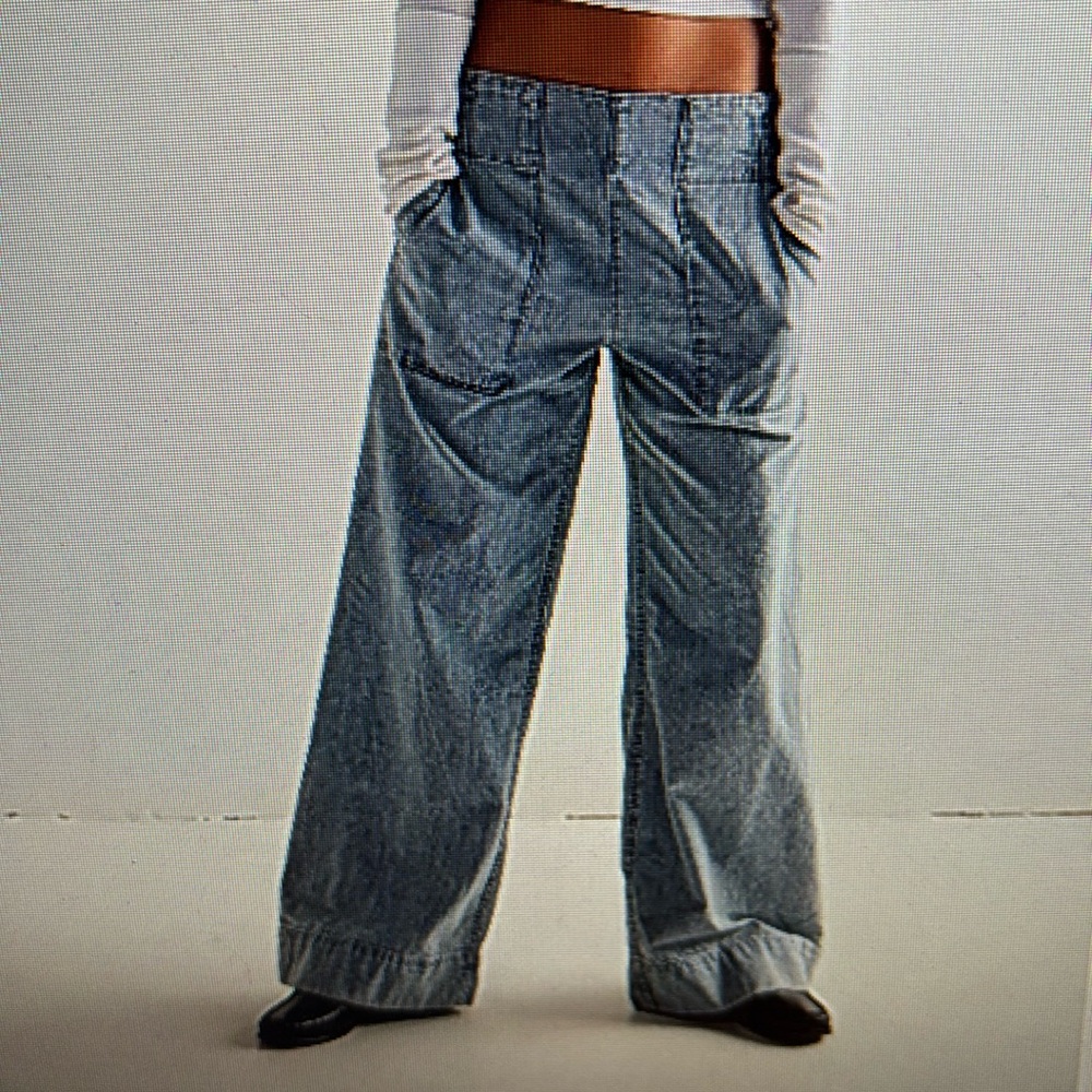 NWT Free People We the Free Breezy Denim Pull-On Jeans Dusk